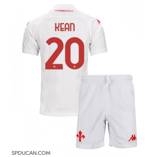 Dječji Nogometni Dres Fiorentina Moise Kean #20 Gostujuci 2024-25 Kratak Rukav (+ Kratke hlače)